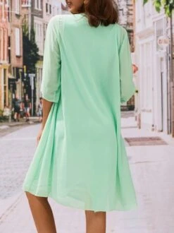 Elegant Plain Lace Stitching Vest Knitted Dress & Cardigan Two-piece Set -Women's Fashion Store 0b66abe0abc323f9f27a6b85f1f7d555