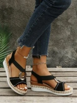Metal Woven Wedge Platform Roman Sandals -Women's Fashion Store 18e905948ddac5bbae2f85851f9916bd