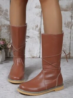 Comfortable Soft Lightweight Lace Up Chunky Heel Boots Footwear -Women's Fashion Store 1b87ee6eb772cd995571a582fbba7bef
