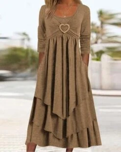 Casual Jersey Grommets Loose Dress -Women's Fashion Store 1c532f91b315ed1101fe9ae9c14df841