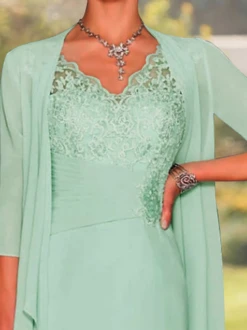 Elegant Plain Lace Stitching Vest Knitted Dress & Cardigan Two-piece Set -Women's Fashion Store 1ee076716860db03dc26533a89813f40