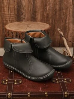 Women Casual Plain All Season Zipper Round Toe Rubber Non-Slip Classic Boots -Women's Fashion Store 201292e27a353a23a454bc078041d103