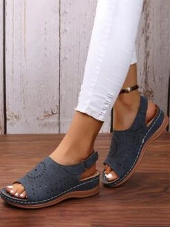 Summer Plain Hollow Out Vintage Breathable Vacation Sandals -Women's Fashion Store 2474006ba922fde6f38f661c60f53c1a