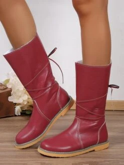 Comfortable Soft Lightweight Lace Up Chunky Heel Boots Footwear -Women's Fashion Store 2c8e3aa389c3cc29869041c8d1e8dc37