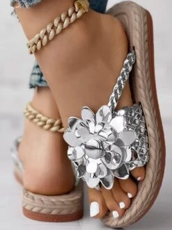 Pu Casual Summer Floral Slide Sandals -Women's Fashion Store 2e04b37b0d7c0bc02ade8eb5d0722f0d