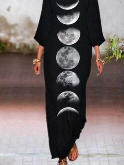 Casual 3/4 Sleeve Women Dress -Women's Fashion Store 2f1ee62f2dead6ba39100532df6e3b3c