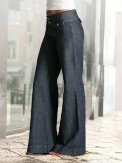 Loose Plain Casual Casual Pants