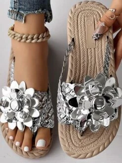 Pu Casual Summer Floral Slide Sandals -Women's Fashion Store 41bd1aa4443e12ab291ae8429cd5f331