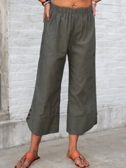 Casual Shift Linen Pants