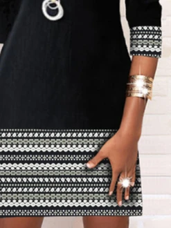 Casual Cotton Blends Crew Neck Dresses -Women's Fashion Store 52283d45dc6687a0478a4ab1afb1f504