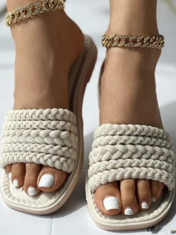 Vacation Pu Summer Plain Slide Sandals -Women's Fashion Store 543a31c685c23783bf91c26feb2c38bf