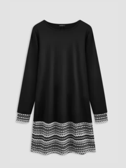Casual Cotton Blends Crew Neck Dresses -Women's Fashion Store 56229bb130369a4cffe98138173a1351