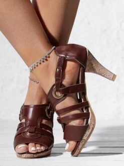 Women Elegant Buckle Strap Sandals -Women's Fashion Store 5c9f5bec49baa38d7cefc2d6c6400fef