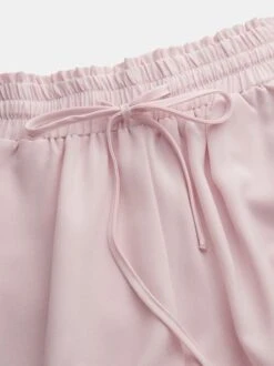 Women Wide Leg Pants Summer Boho Elastic Waist Drawstring Pockets Flowy Beach Trousers -Women's Fashion Store 5daf25bde8ba2d5edd337d3fff05e24b