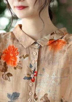 Loose Shirt Collar Casual Abstract Blouse -Women's Fashion Store 5e43a899fac07b64e0b811e501728457