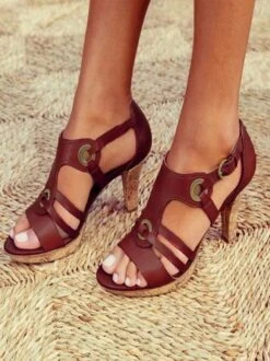 Women Elegant Buckle Strap Sandals -Women's Fashion Store 5eb10d44642df981643505e716b935c3