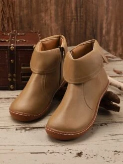 Women Casual Plain All Season Zipper Round Toe Rubber Non-Slip Classic Boots -Women's Fashion Store 6a97a221cf7645ebc39c3790ebd88218