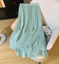 Casual Embroidery Patterns Acrylic Loose Skirt -Women's Fashion Store 757bdfe5b450f04674d1437b8994d220