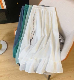 Casual Embroidery Patterns Acrylic Loose Skirt -Women's Fashion Store 78e24aa1fdf60b4ea37ec6f78b5edf80