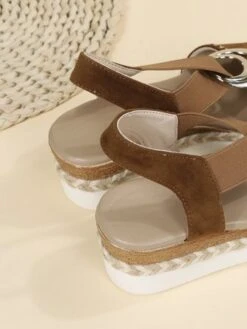 Metal Woven Wedge Platform Roman Sandals -Women's Fashion Store 88ca2b6f0f689c10e11c76300e1fc532