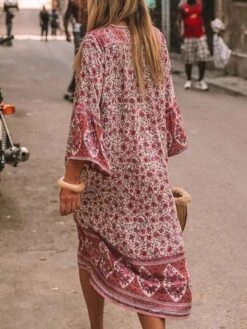 Women Boho V Neck V Neck Three Quarter Sleeve Loose Ethnic Vacation Dress -Women's Fashion Store 9604559477 1885012714 jpg 1545041430893 2040ee22 433e 4ca9 8219 1c387e5b7dcb 700x700 jpg 1546419616978