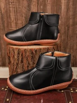 Women Casual Plain All Season Zipper Round Toe Rubber Non-Slip Classic Boots -Women's Fashion Store 9f13b9d3c6a63971ec521eaebe64c510