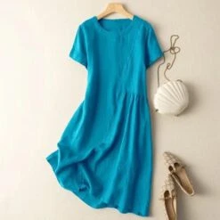 Loose Crew Neck Casual Dress With No -Women's Fashion Store O1CN01nRd26u25FDg9GB1F9 2212219777496 0 cib 1715222694886