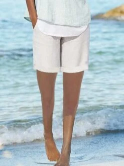 Casual Cotton Holiday Beach Daily Basic Shorts