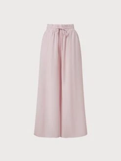 Women Wide Leg Pants Summer Boho Elastic Waist Drawstring Pockets Flowy Beach Trousers -Women's Fashion Store a1b012b32fe4cb40696b7065f42e2551