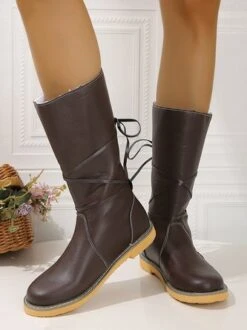 Comfortable Soft Lightweight Lace Up Chunky Heel Boots Footwear -Women's Fashion Store aeda6ca4097f5323f0a10d8ec3fea8a7