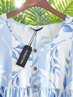 Casual Floral Short Sleeve Dress -Women's Fashion Store ba8a9d87c811f8d386f9906a0ad8e436