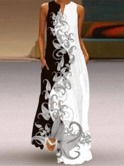 Peacock Casual Notched Loose Dress -Women's Fashion Store c661271adeca74e198deec6dc0053198