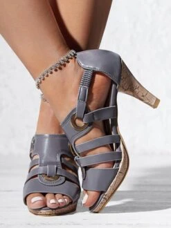 Women Elegant Buckle Strap Sandals -Women's Fashion Store ce6e55a7e3fb30c386937b5b074eee4c