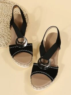 Metal Woven Wedge Platform Roman Sandals -Women's Fashion Store d05e9ef1e7897921de89faf3141e9770