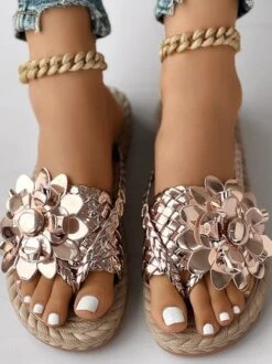 Pu Casual Summer Floral Slide Sandals -Women's Fashion Store d2da70769cc5d0dcccb85e29e1b02629