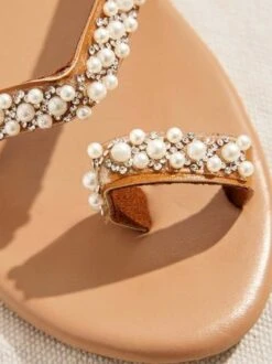 Women Boho Handmade Pearl Beach Sandals Bridal Shoes -Women's Fashion Store d5ad0a7234ea988c902b819aa37f2389