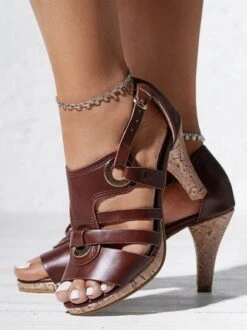 Women Elegant Buckle Strap Sandals -Women's Fashion Store e08461438cda404cc4dac6bd5d4372c9