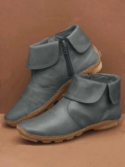 Women Casual Plain All Season Zipper Round Toe Rubber Non-Slip Classic Boots -Women's Fashion Store e1e7c6147e643ad30b26706ef9ad9113