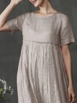 Women Solid Short Sleeve Crew Neck Shift Corduroy Dress -Women's Fashion Store il 1140xN 1588925976 mirb jpg 1548066340671 grande jpg 1548921159600