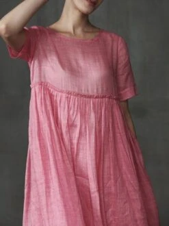 Women Solid Short Sleeve Crew Neck Shift Corduroy Dress -Women's Fashion Store il 1140xN 1636363697 22ry jpg 1548066341808