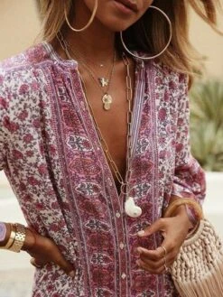 Women Boho V Neck V Neck Three Quarter Sleeve Loose Ethnic Vacation Dress -Women's Fashion Store pic jpg 1545041431992 fdb76317 6a44 489e a8a6 9b1a48bf2d3f 700x700 jpg 1546419616423